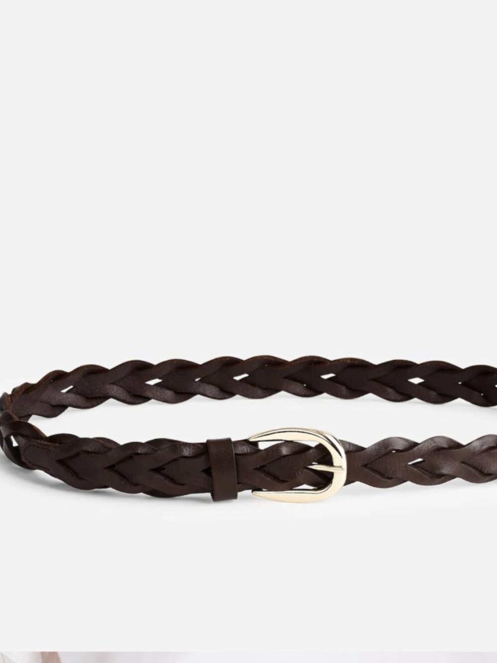 Madewell Braided Leather Belt | Size: XXS-S Color: DARK CAROB Brown